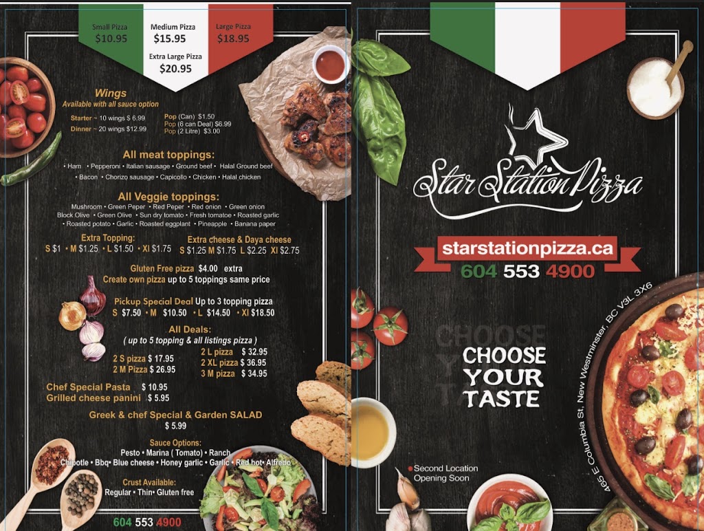 Star Station Pizza | 465 E Columbia St, New Westminster, BC V3L 3X6, Canada | Phone: (604) 553-4900