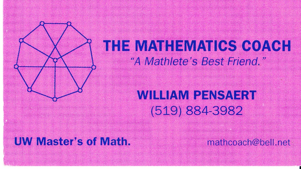 The Mathematics Coach | 65 Westmount Rd N #201, Waterloo, ON N2L 5G6, Canada | Phone: (519) 503-9313