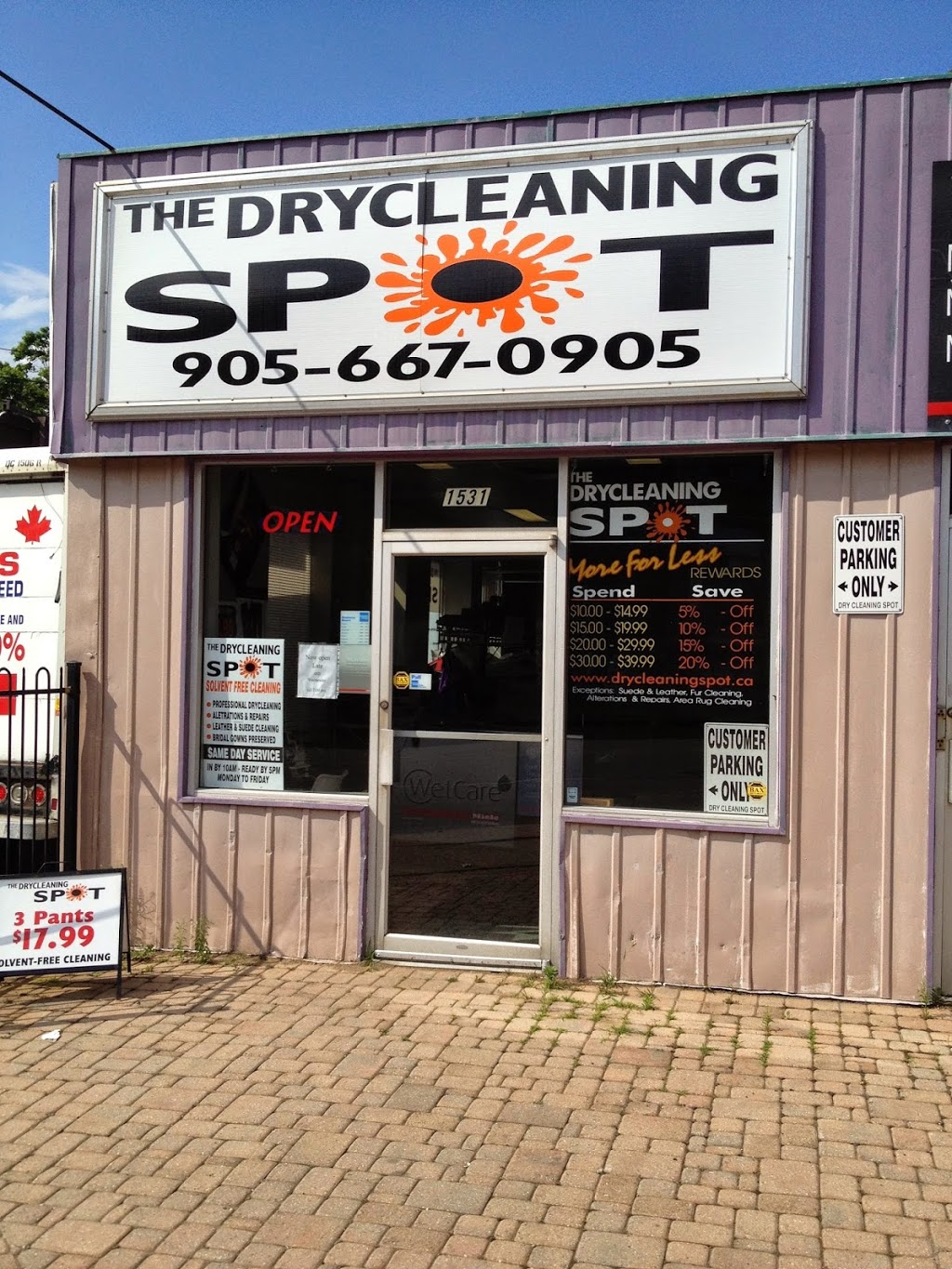 Dry Cleaning Spot | 1531 King St E, Hamilton, ON L8K 1T1, Canada | Phone: (905) 667-0905