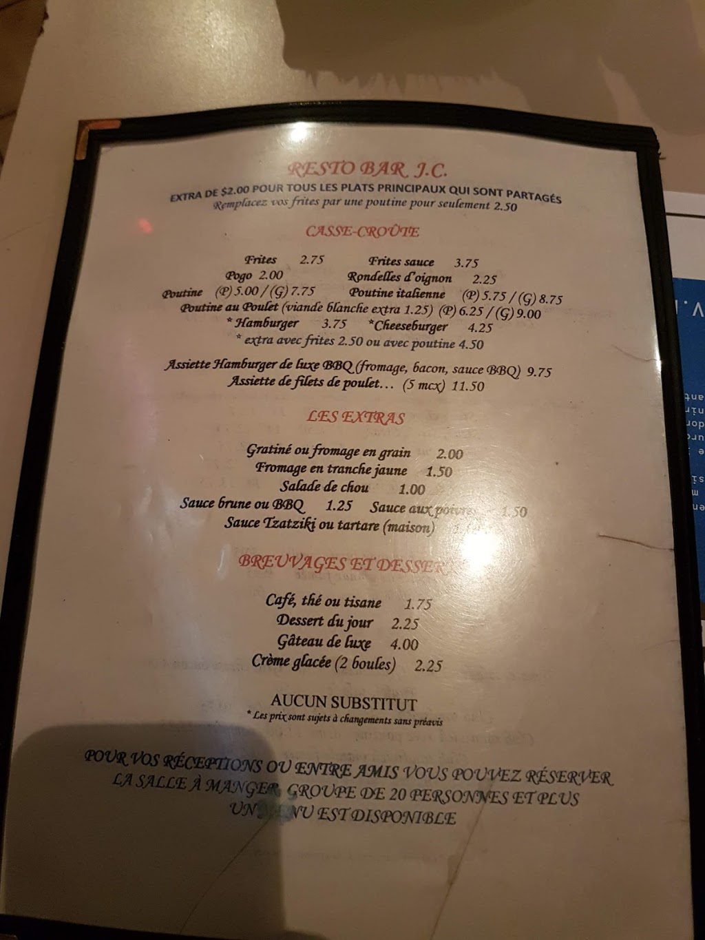 Resto Bar JC | 211 Rue Saint André, Saint-Rémi, QC J0L 2L0, Canada | Phone: (450) 454-4956