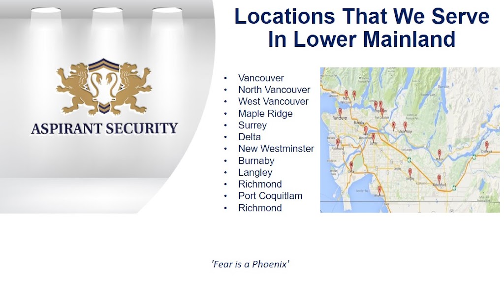 Aspirant Security Services Ltd. | 13733 91a Ave, Surrey, BC V3V 7Y5, Canada | Phone: (778) 697-0056