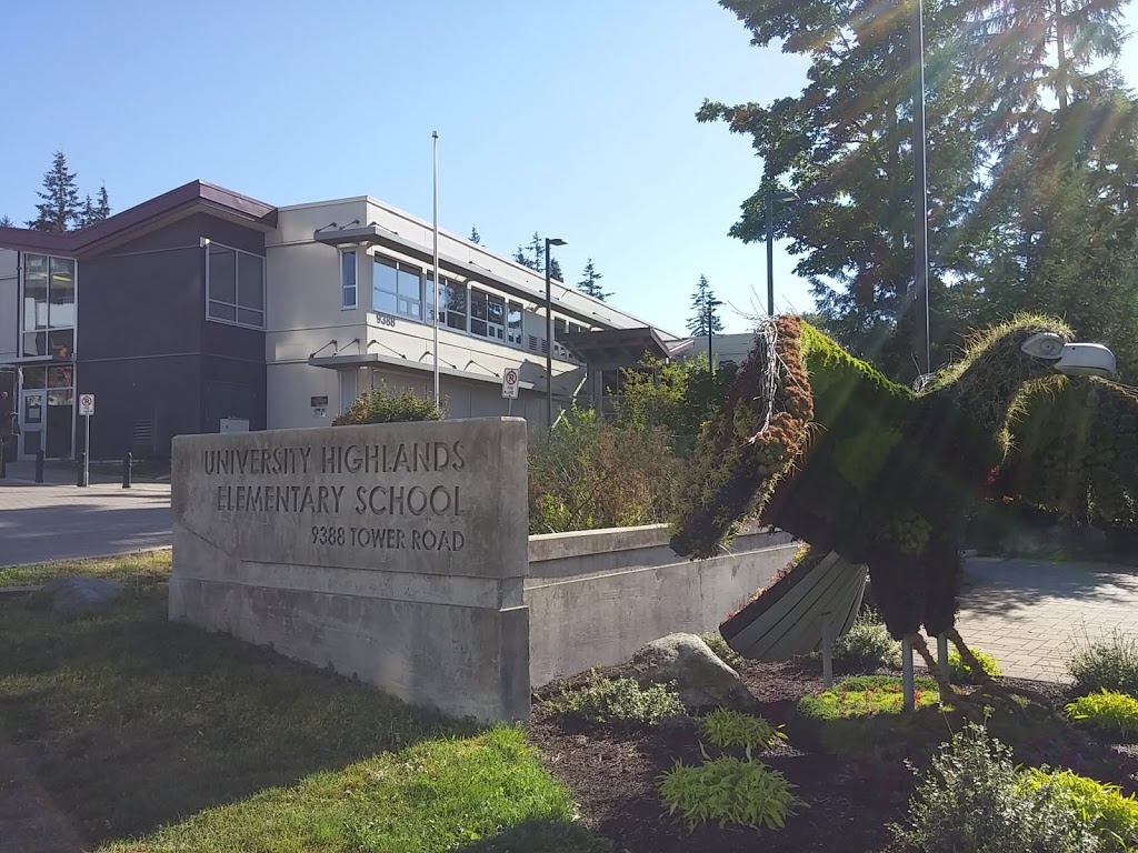 University Highlands Elementary School | 9388 Tower Rd, Burnaby, BC V5A 4X6, Canada | Phone: (604) 296-9036