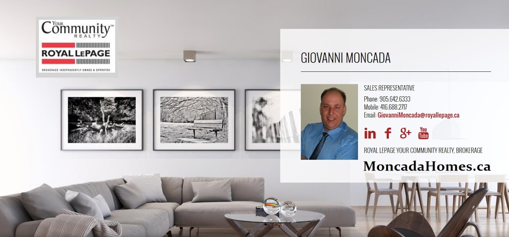 John Moncada-Royal LePage Your Community Realty, Brokerage | 6173 Main St, Whitchurch-Stouffville, ON L4A 2S9, Canada | Phone: (416) 688-2717