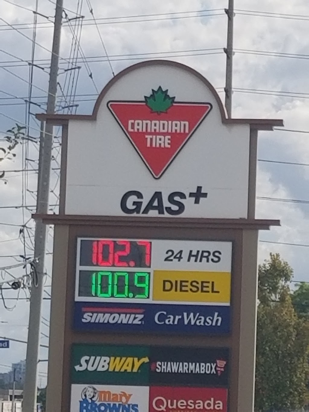 Canadian Tire Gas+ | 5067 Dixie Rd, Mississauga, ON L4W 5S6, Canada | Phone: (905) 238-2771