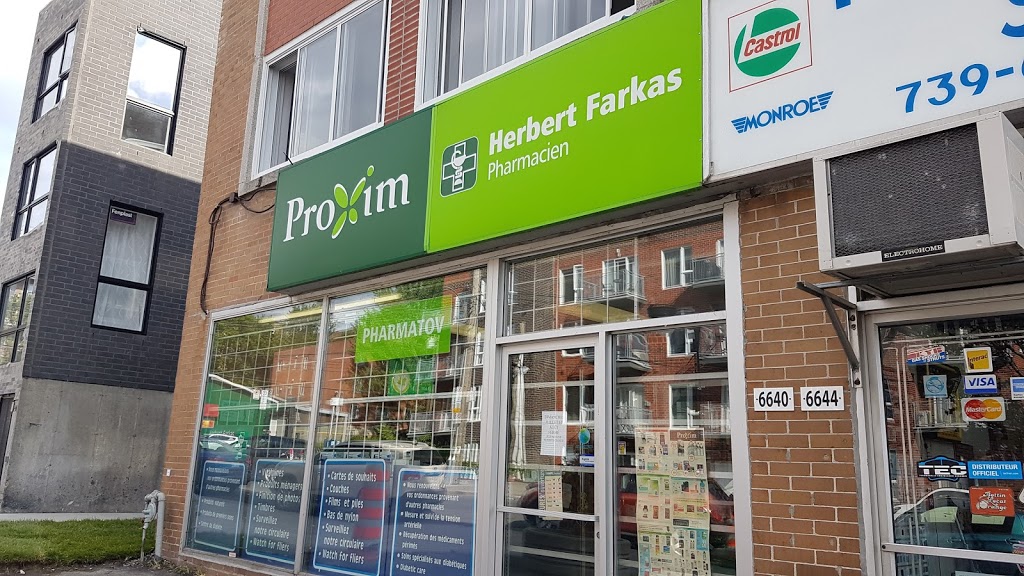 Proxim pharmacie affiliée - Herbert Farkas | 6640 Avenue de Darlington, Montréal, QC H3S 2J2, Canada | Phone: (514) 735-1169