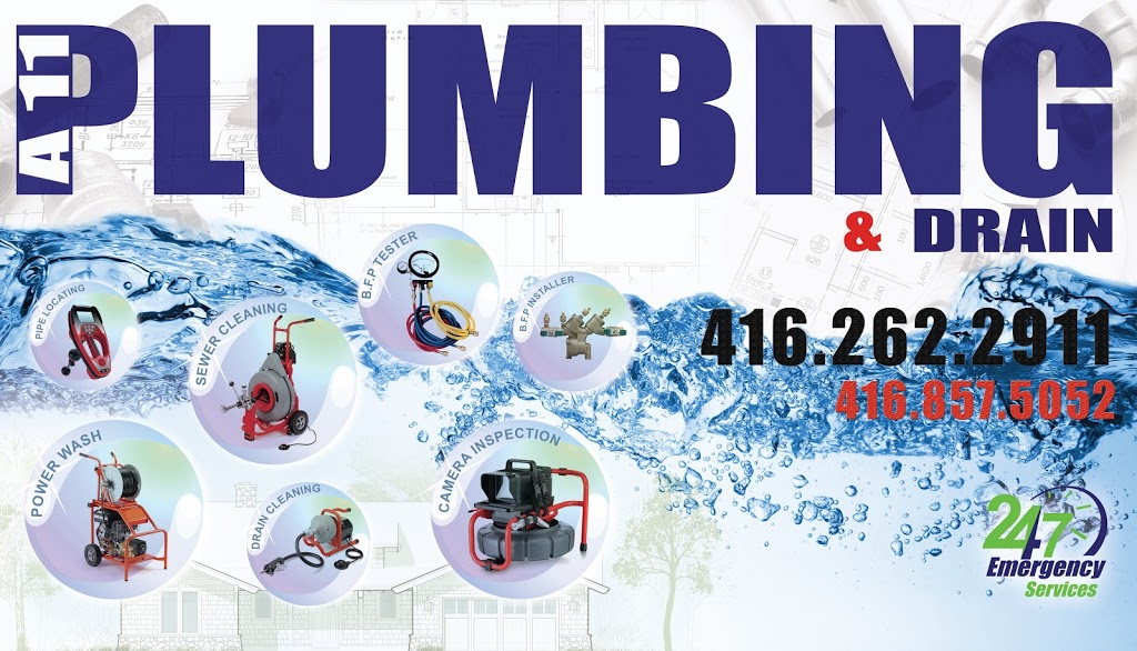 A11 PLUMBING & DRIAN | 1600 Sandhurst Cir, Scarborough, ON M1V 2L4, Canada | Phone: (416) 857-5052