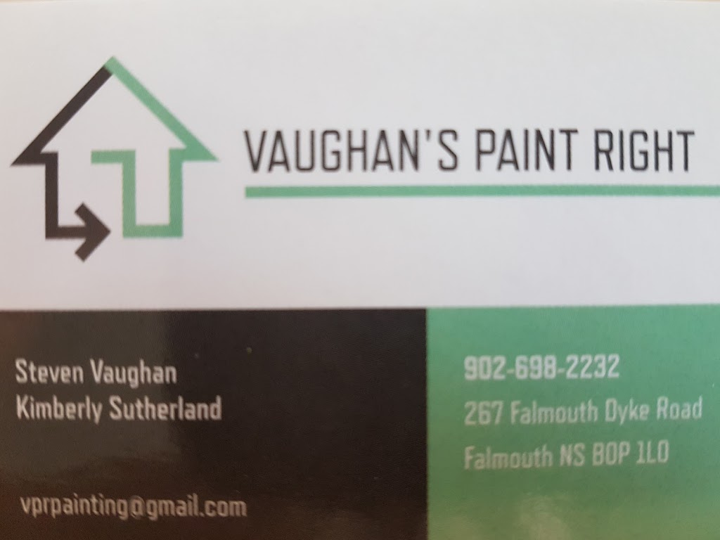 Vaughans Paint Right | 267 Falmouth Dyke Rd, Falmouth, NS B0P 1L0, Canada | Phone: (902) 698-2232