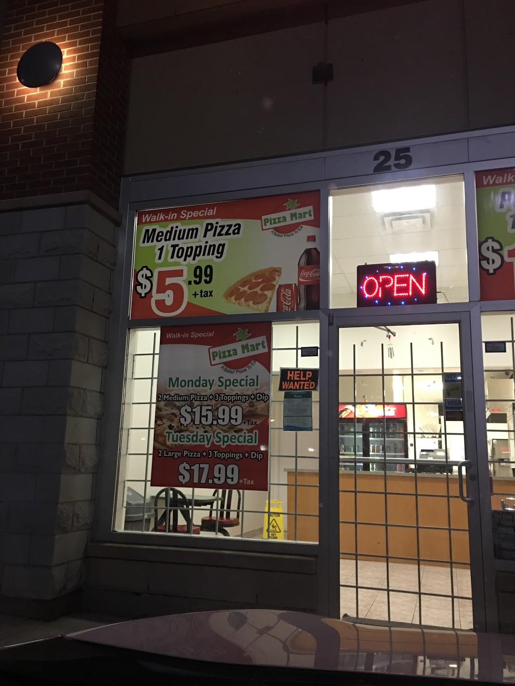 Pizza Mart | 105 Father Tobin Rd, Brampton, ON L6R 0W9, Canada | Phone: (905) 500-7000