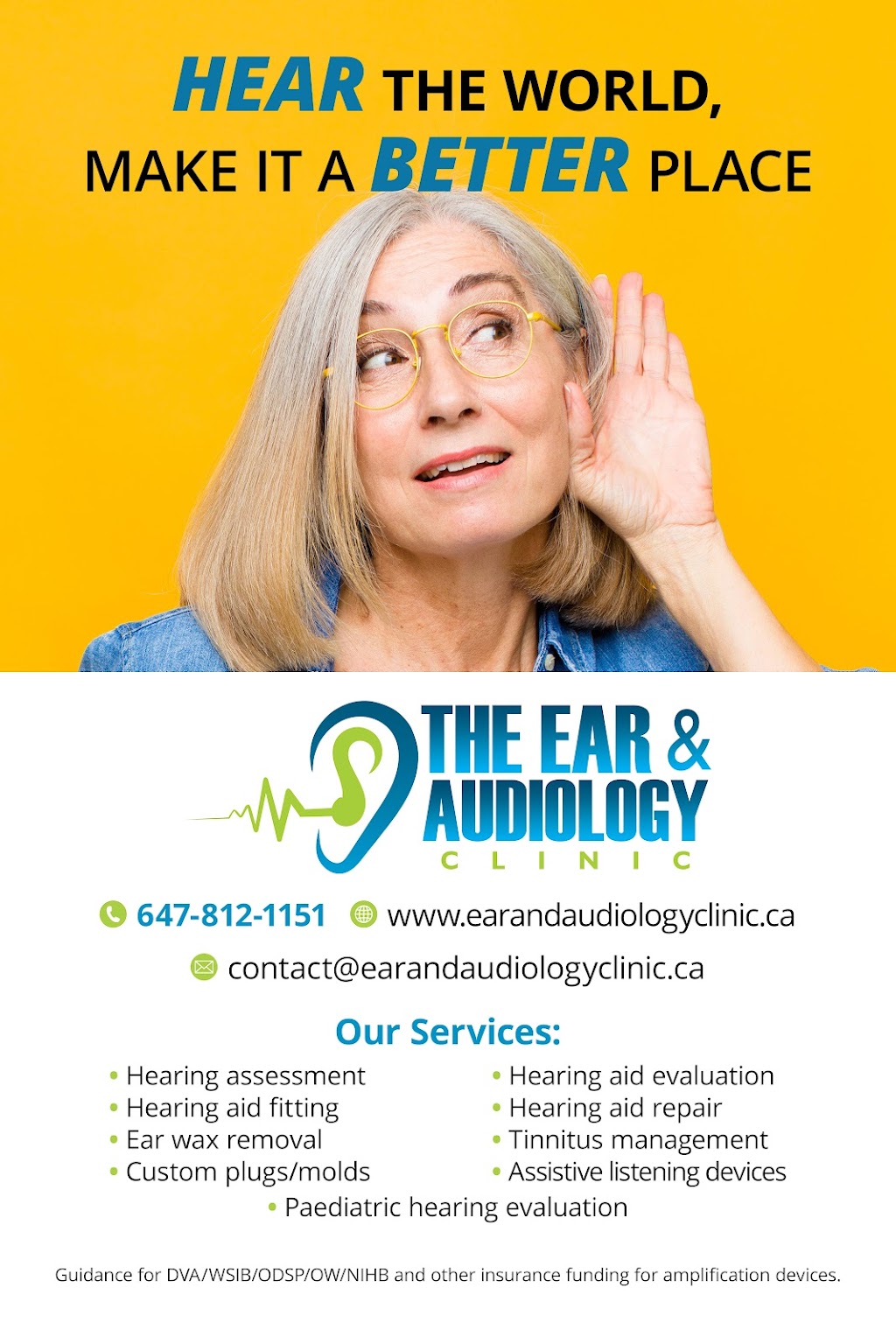 The Ear & Audiology Clinic | 3630 Lawrence Ave E Unit 201, Scarborough, ON M1G 1P6, Canada | Phone: (647) 812-1151