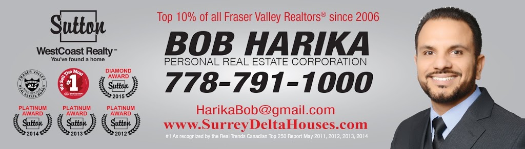 Bob Harika Personal Real Estate Corporation | 5550 152 St #201, Surrey, BC V3S 5J9, Canada | Phone: (778) 791-1000