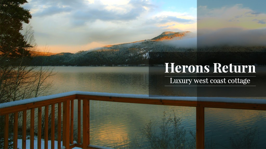 Herons Return Cottage | 7471 Sechelt Inlet Rd, Sechelt, BC V0N 3A0, Canada | Phone: (877) 643-7667