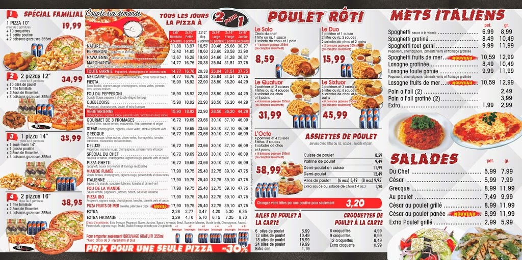 Ibo Pizza | 56 B Boulevard Clairevue O, Saint-Bruno-de-Montarville, QC J3V 1P8, Canada | Phone: (450) 461-0707