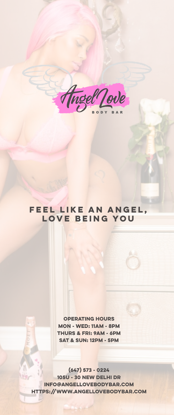 Angel Love Body Bar | 30 New Delhi Dr Unit 105 (Upper Level, Markham, ON L3S 0B5, Canada | Phone: (647) 573-0224