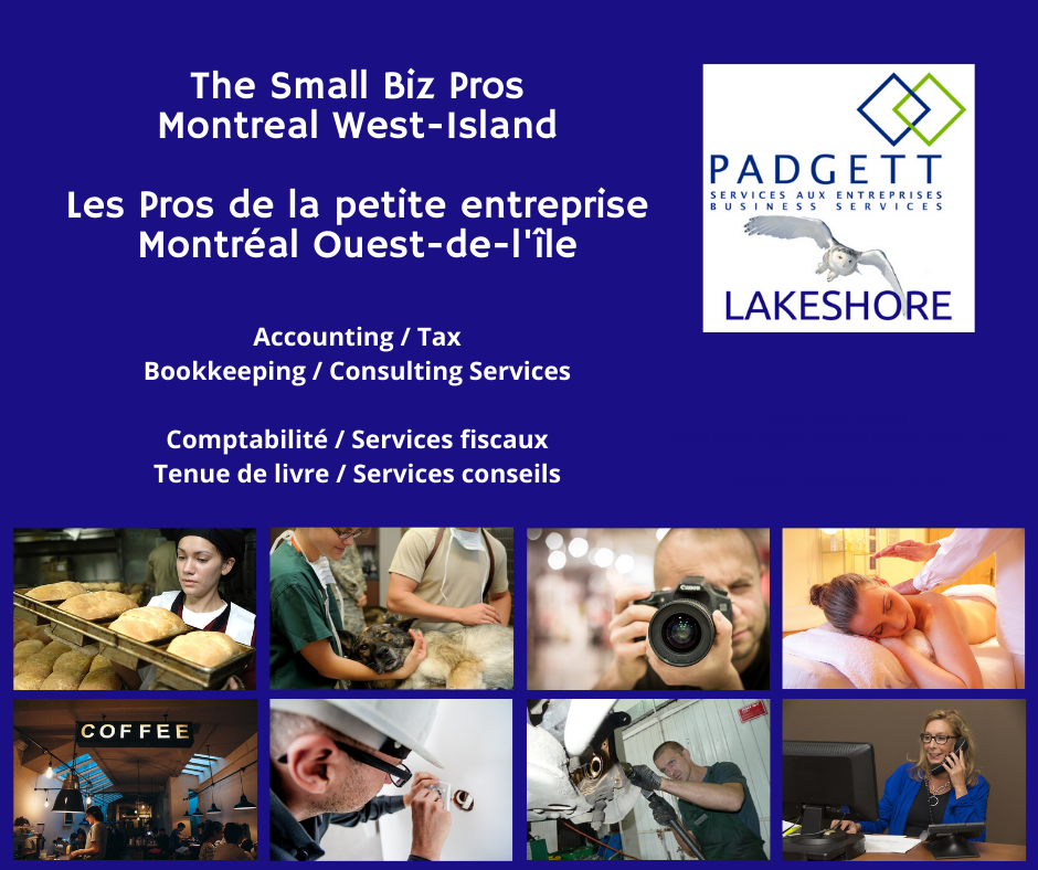 Padgett Lakeshore - Accounting Services | 306 Av Berkshire, Beaconsfield, QC H9W 1A5, Canada | Phone: (514) 968-6553