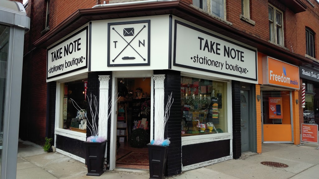 Take Note Stationery Boutique | 1002 King St W, Hamilton, ON L8S 1L1, Canada | Phone: (905) 522-7668