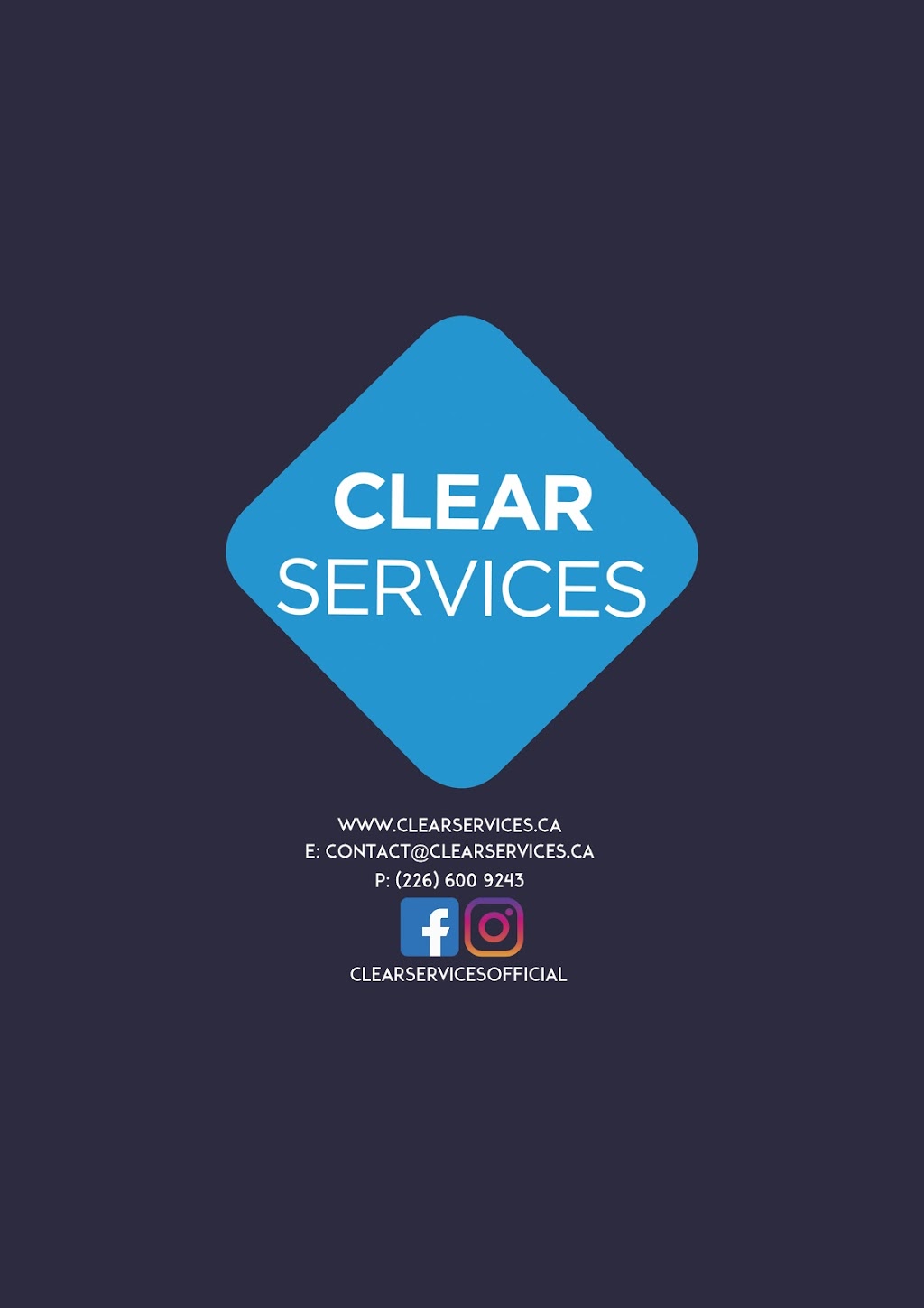 ClearServices | 525 Highland Rd W, Kitchener, ON N2M 5P4, Canada | Phone: (226) 600-9243