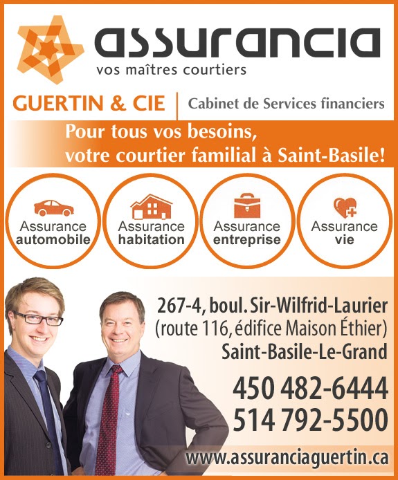 Assurancia Guertin & Cie | 267 Blvd. Sir-Wilfrid-Laurier, Saint-Basile-le-Grand, QC J3N 1M8, Canada | Phone: (450) 482-6444