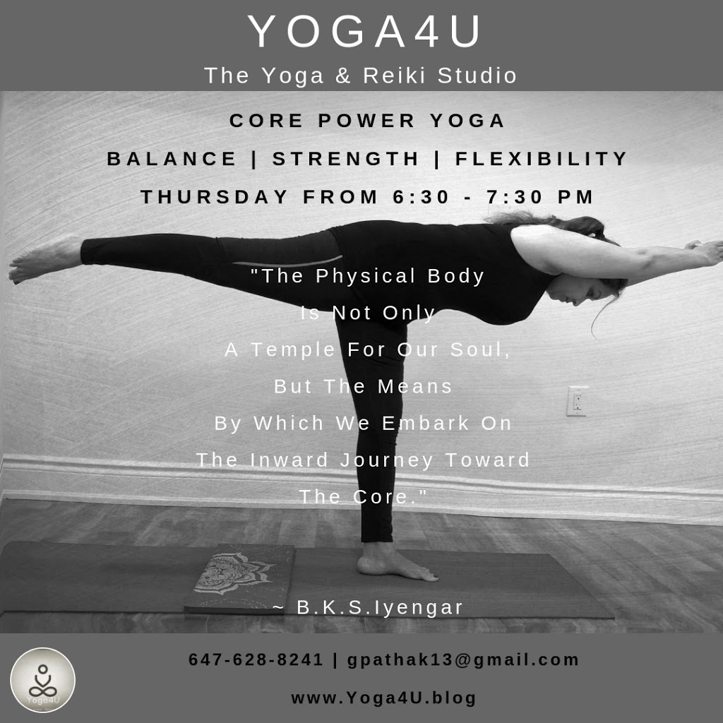 Yoga4U | 13 Bonavista Dr, Brampton, ON L6X 0N2, Canada | Phone: (647) 628-8241