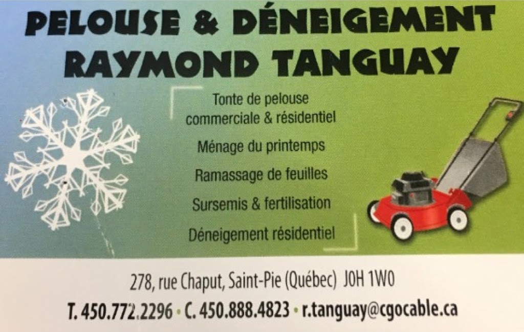 Entretien de Pelouse R Tanguay | 278 Rue Chaput RR 3, Saint-Pie, QC J0H 1W0, Canada | Phone: (450) 772-2296
