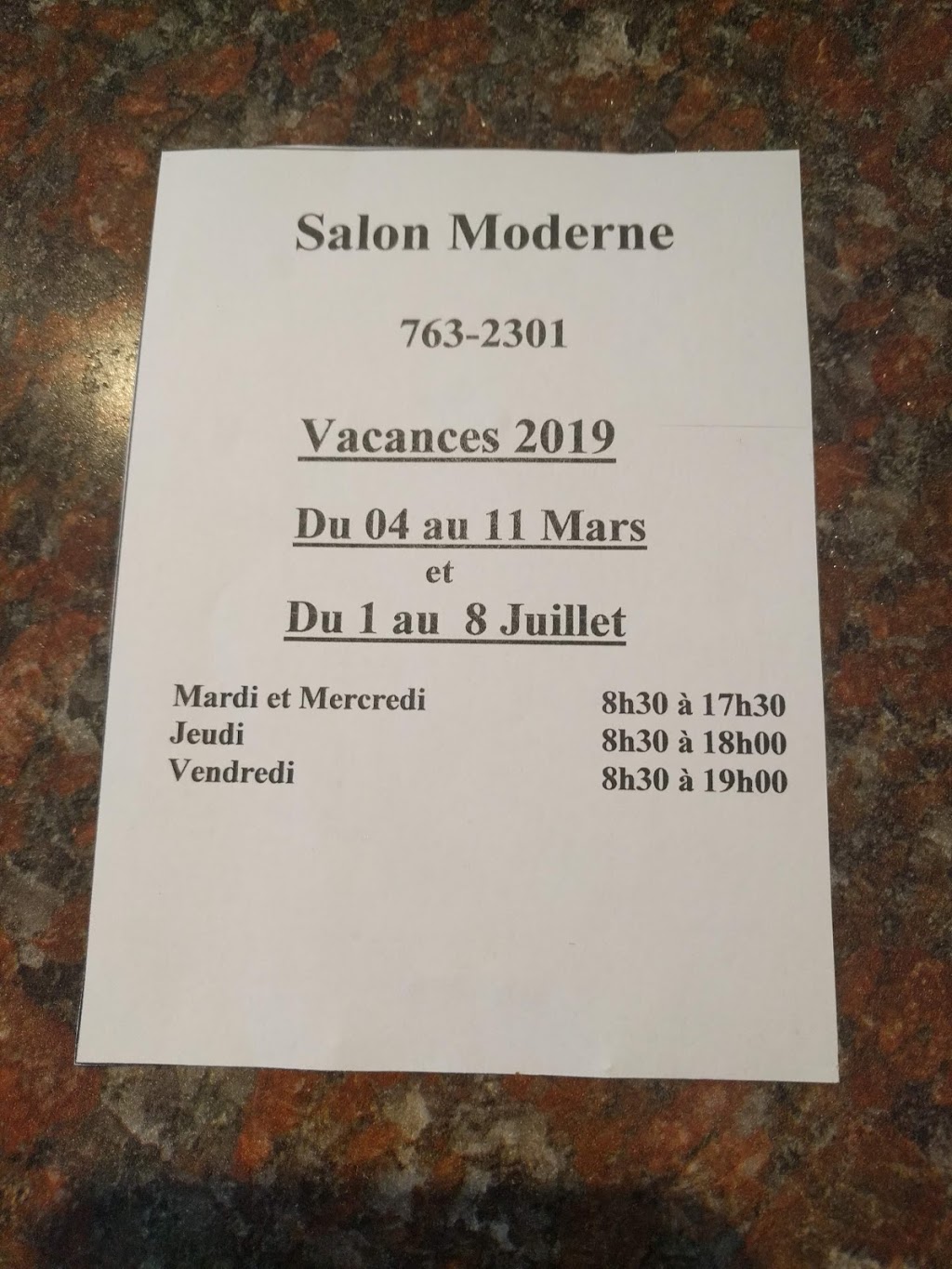 Salon Moderne Enr | 25 201 Rte, Coteau-du-Lac, QC J0P 1B0, Canada | Phone: (450) 763-2301