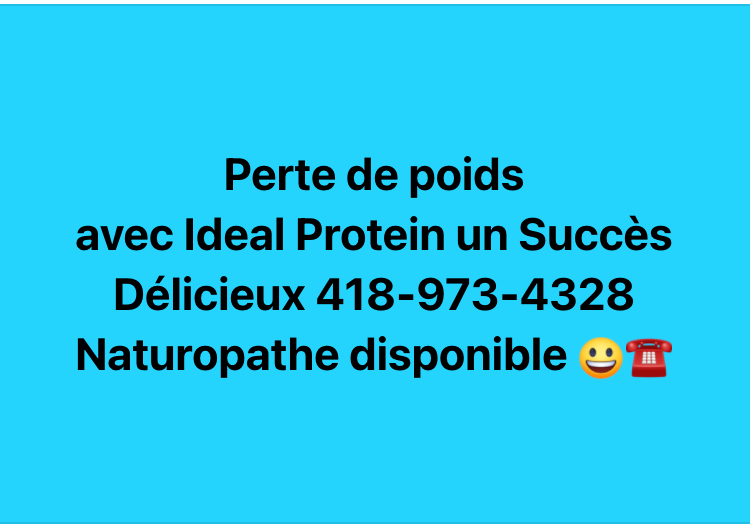 Bistro Protéiné Ideal Protein | 85 Rue Bossé, Chicoutimi, QC G7J 1L1, Canada | Phone: (418) 973-4328