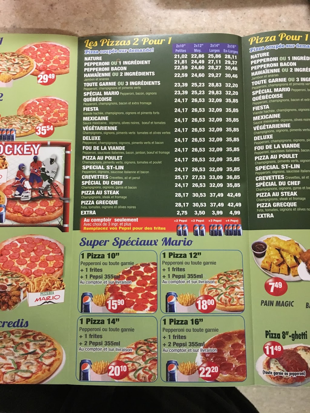 Pizzeria Mario | 200 Rue Mélanie, Saint-Lin - Laurentides, QC J5M 2E2, Canada | Phone: (450) 302-9302
