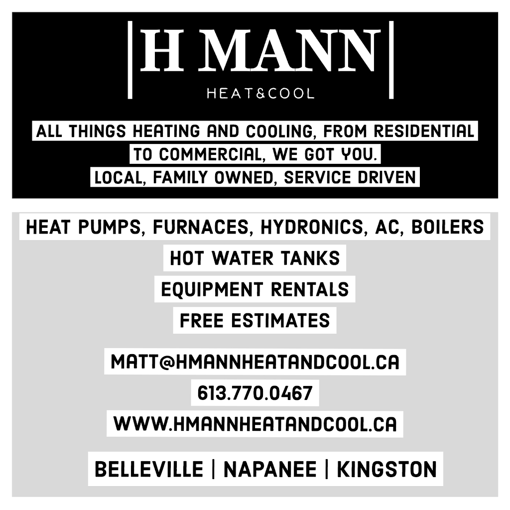 H Mann Heat & Cool | 212 Dewey Rd, Yarker, ON K0K 3N0, Canada | Phone: (613) 770-0467