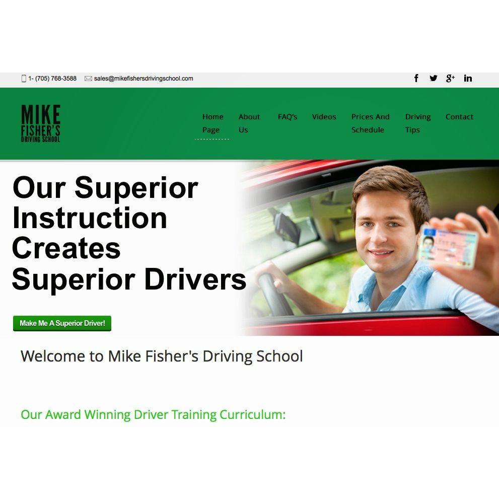 MikeFishersDrivingSchool.com | 930 Burnham St, Cobourg, ON K9A 2X9, Canada | Phone: (705) 874-3701