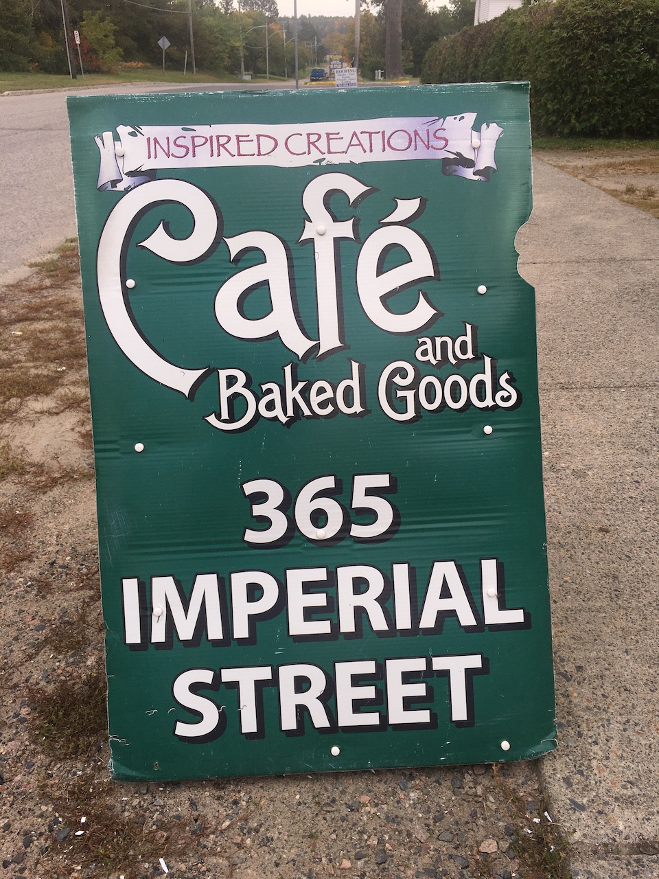 Inspired Creations cafe n gifts | 365 Imperial St S, Sables-Spanish Rivers, ON P0P 1P0, Canada | Phone: (705) 863-3559