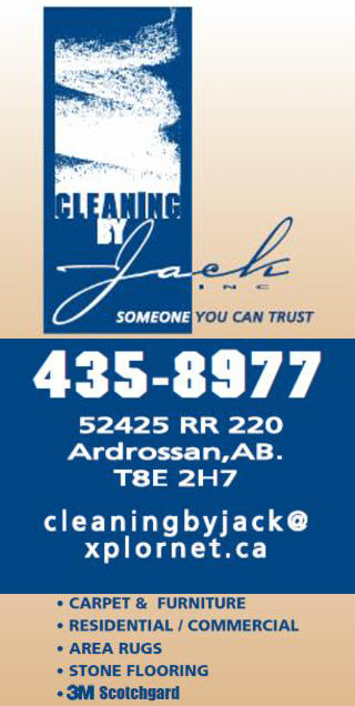 Cleaning By Jack Inc | 52425 Range Rd 220, Ardrossan, AB T8E 2H7, Canada | Phone: (780) 435-8977