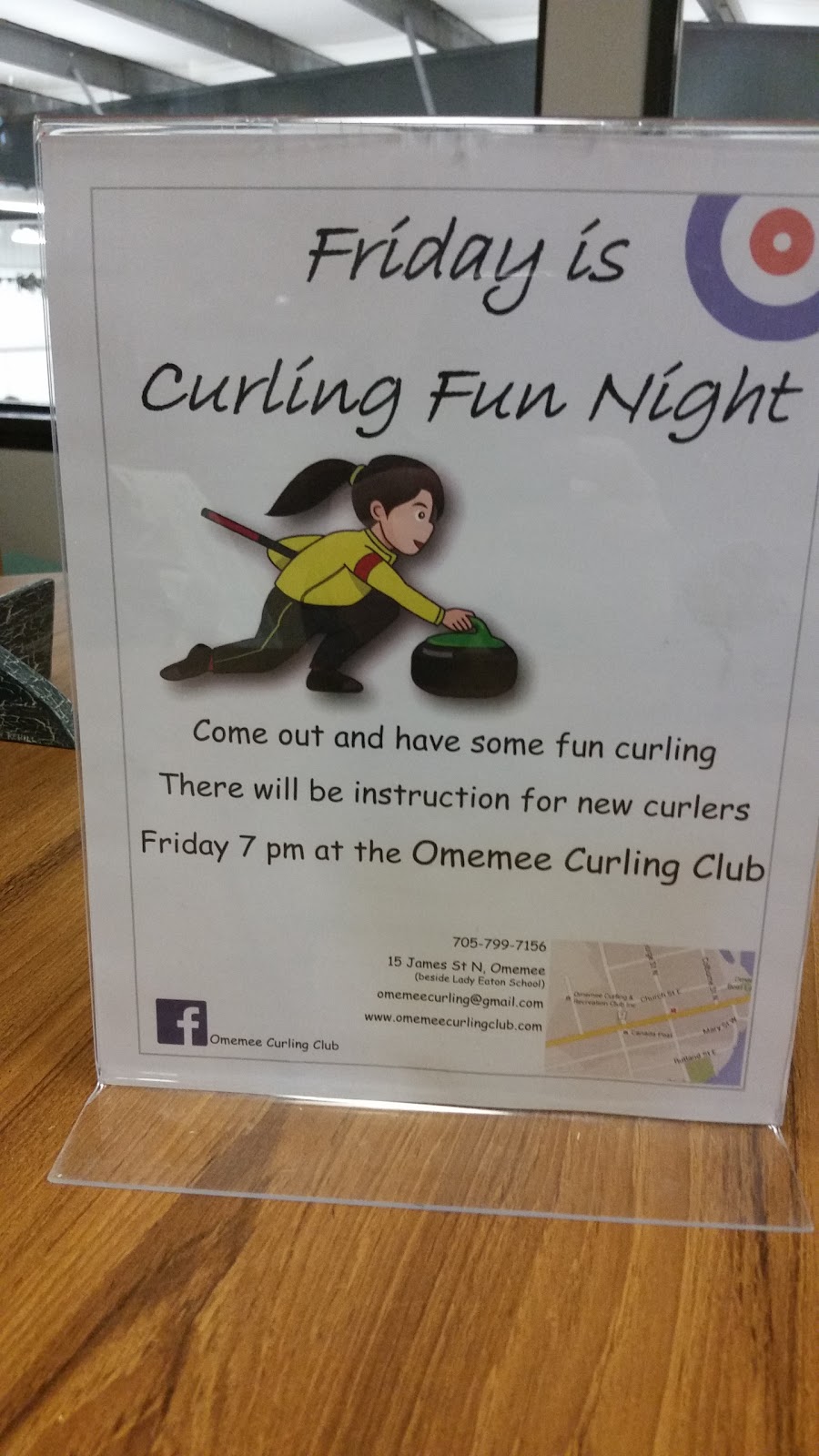 Omemee Curling & Recreation Club Inc | 15 James St N, Omemee, ON K0L 2W0, Canada | Phone: (705) 799-7156