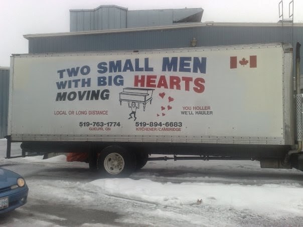 Two Small Men With Big Hearts Moving Company | 1805 Wilson Ave, North York, ON M9M 1A2, Canada | Phone: (416) 663-6300