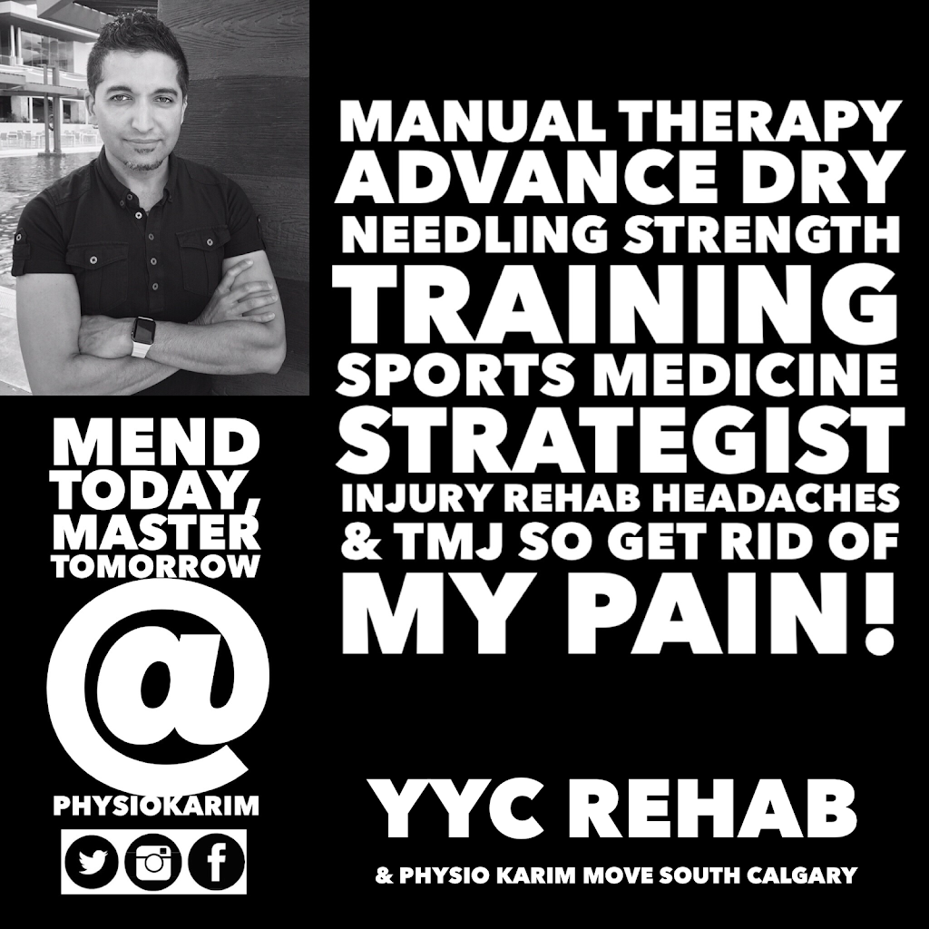 Physio Karim Meghji - YYC REHAB SOUTH | 15 Sunpark Plaza SE #4120, Calgary, AB T2X 0M5, Canada | Phone: (403) 891-8084