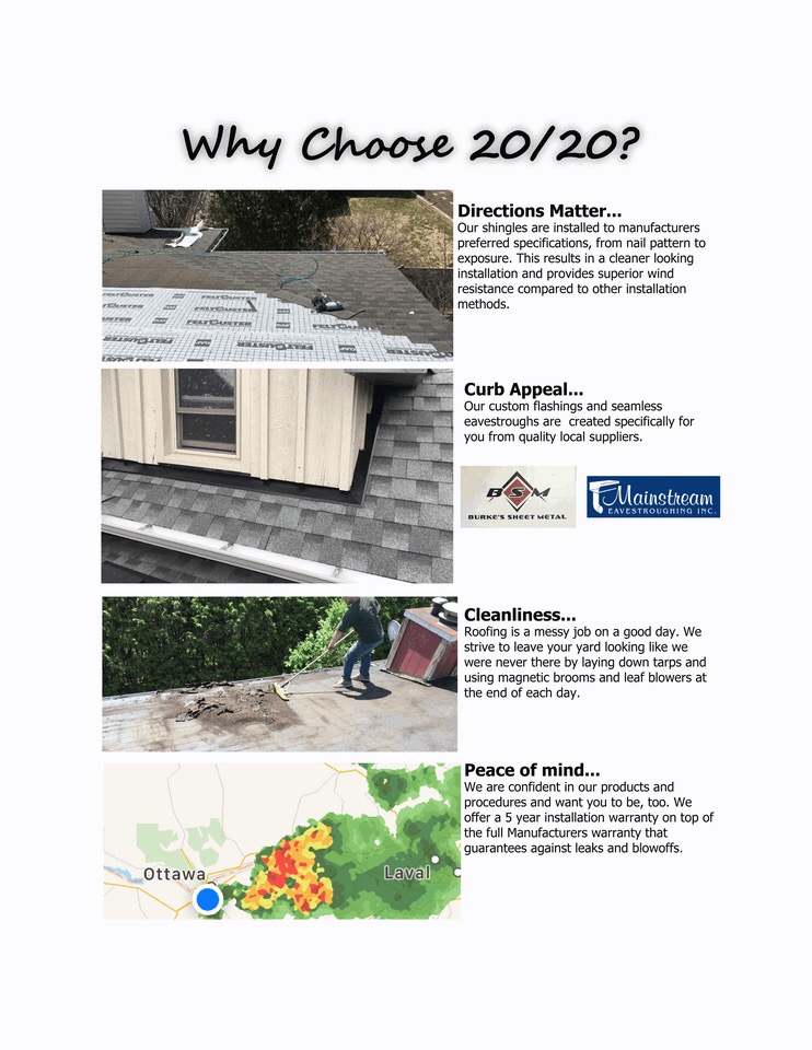 20/20 Roofing and Renovations | 1A Stable Way, Kanata, ON K2M 1K5, Canada | Phone: (613) 795-9564