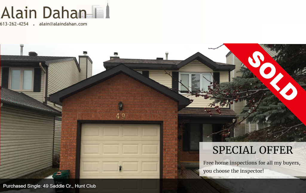 Ottawa Real Estate Agent Alain Dahan | 619 Willowmere Way, Gloucester, ON K1T 0K2, Canada | Phone: (613) 262-4254