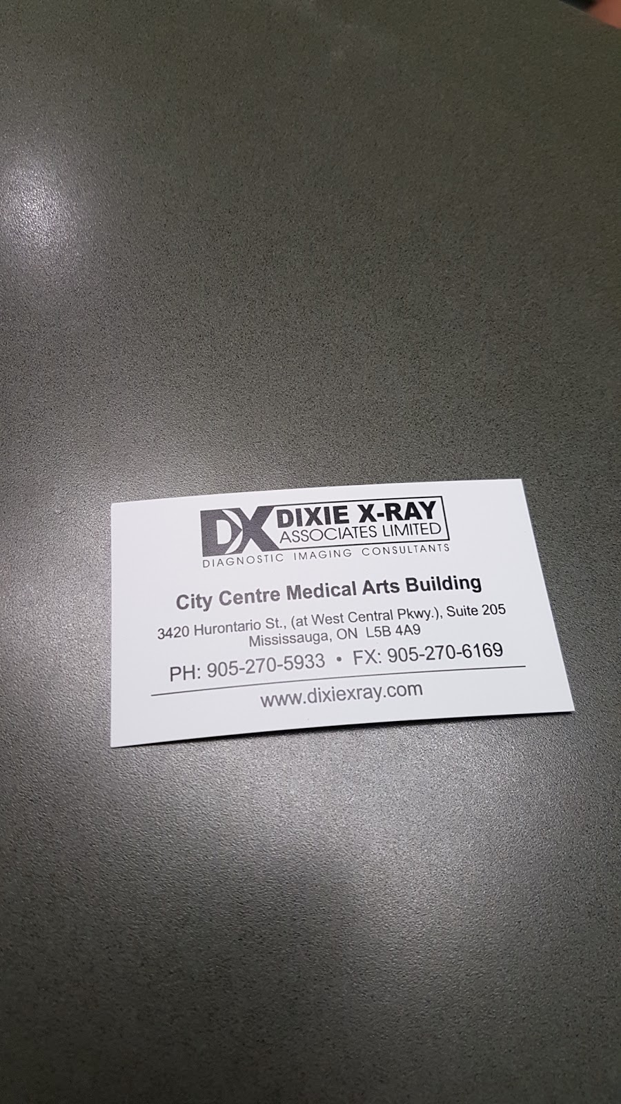 Dixie X-ray Associates Ltd. | 3420 Hurontario St, Mississauga, ON L5B 4A9, Canada | Phone: (905) 270-5933