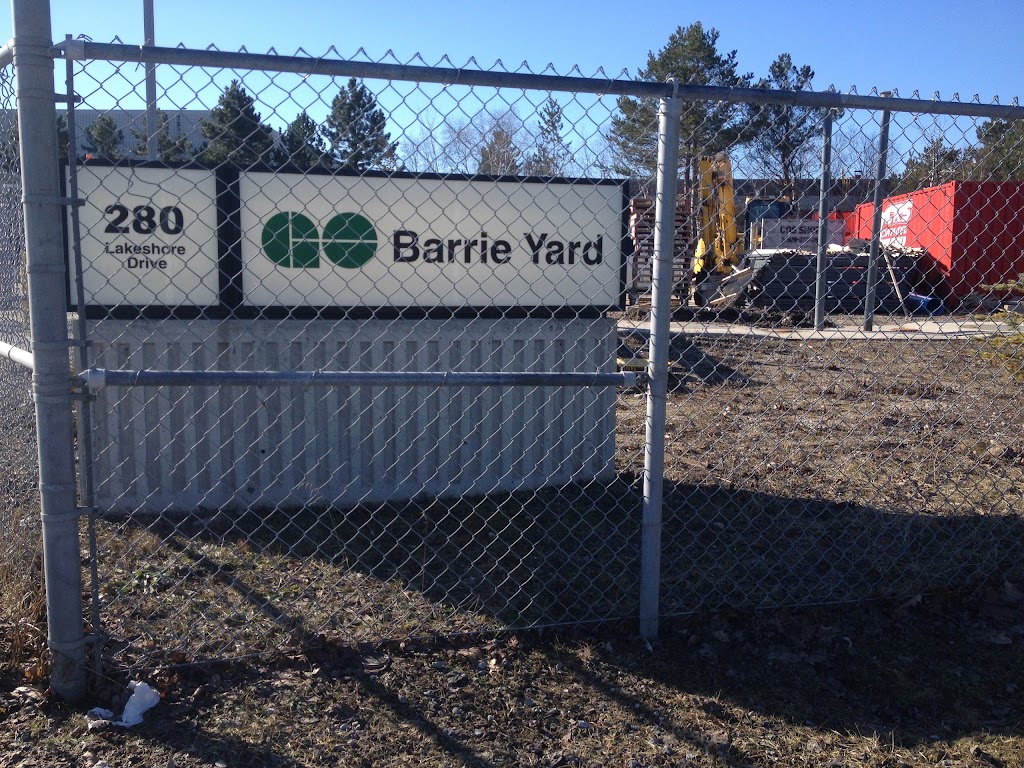 GO Transit Barrie Yard | 280 Lakeshore Dr, Barrie, ON L4N 0B4, Canada | Phone: (888) 438-6646