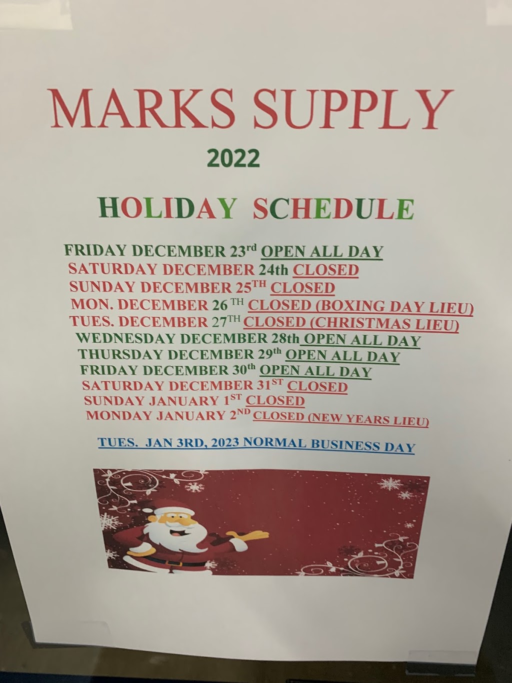 Marks Supply Inc. (Kitchener) | 300 Arnold St, Kitchener, ON N2H 6E9, Canada | Phone: (800) 265-2132