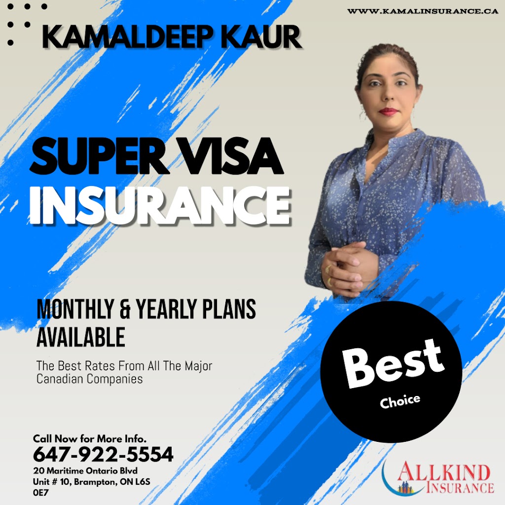 Kamal Insurance | 20 Maritime Ontario Blvd Unit #10, Brampton, ON L6S 0E7, Canada | Phone: (647) 922-5554