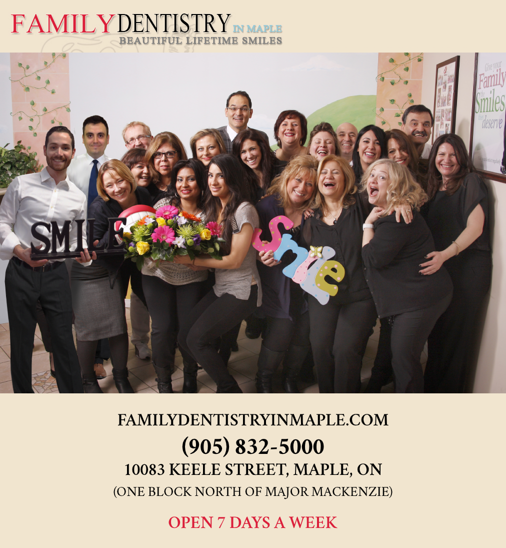 Family Dentistry in Maple | 10083 Keele St, Maple, ON L6A 3Y8, Canada | Phone: (905) 832-5000