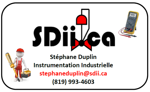 Stéphane Duplin Instrumentation Industrielle | 983 Chemin Brookbury, Bishopton, QC J0B 1G0, Canada | Phone: (819) 993-4603