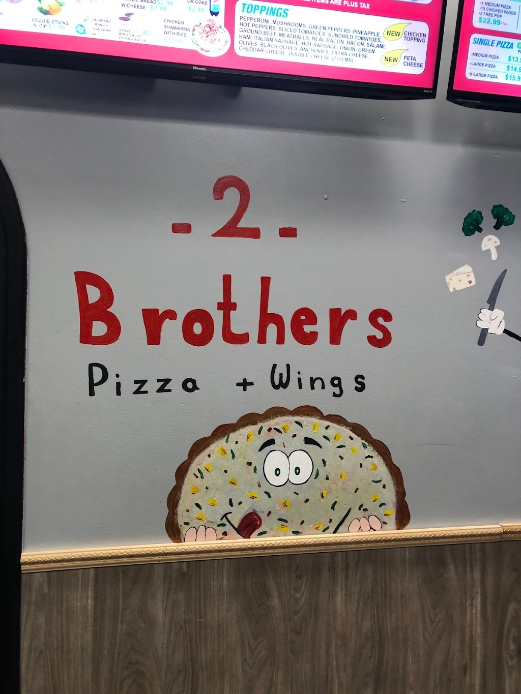 2 Brothers Pizza and Wings | 310 Limeridge Rd W, Hamilton, ON L9C 2V2, Canada | Phone: (289) 755-5050