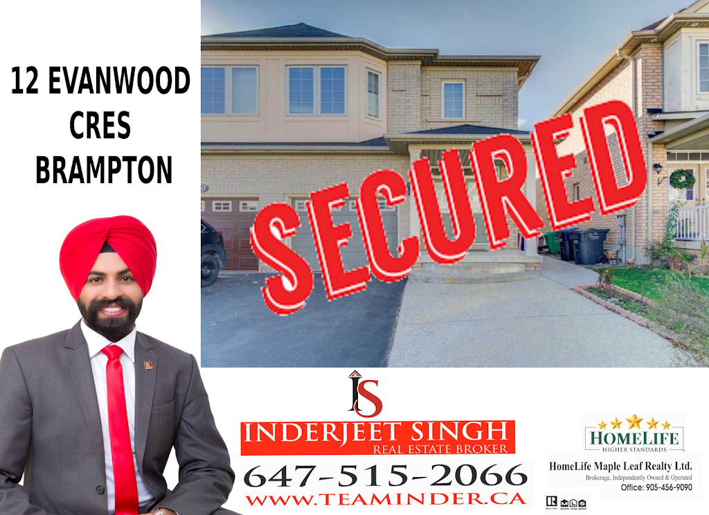 INDERJEET SINGH REAL ESTATE BROKER - We Turn HOPE Into HOME | 80 Eastern Ave, Brampton, ON L6W 1X9, Canada | Phone: (647) 515-2066