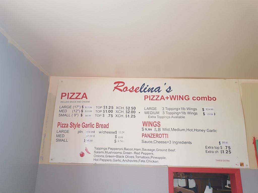 Roselinas Pizza | 4 King Ave E, Newcastle, ON L1B 1H6, Canada | Phone: (905) 987-7777