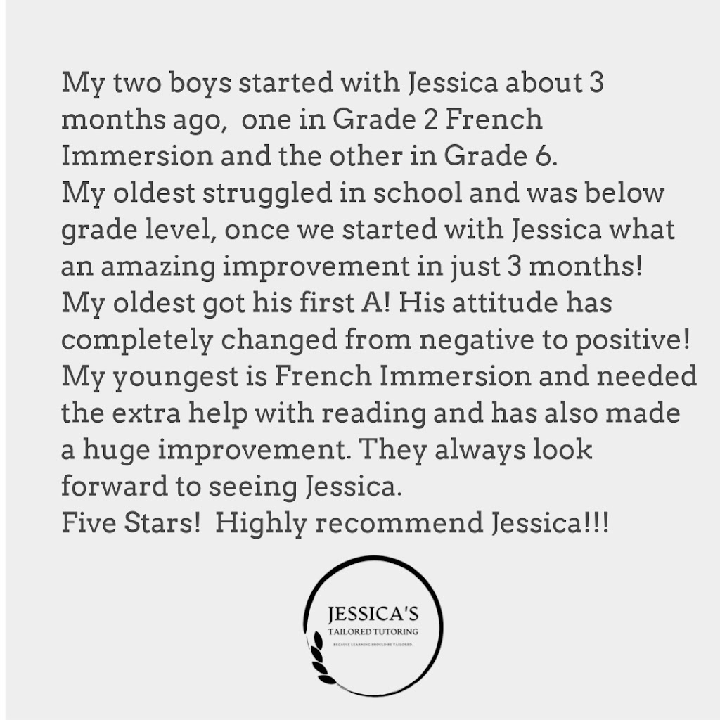 Jessica’s Tailored Tutoring | 1435 Farrow Cresent, Innisfil, ON L9S 4R7, Canada | Phone: (705) 717-4213