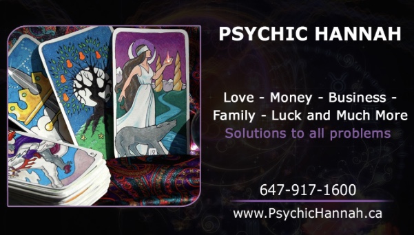 Psychic Readings By Hannah | 382 Elgin Mills Rd W, Richmond Hill, ON L4C 4M2, Canada | Phone: (647) 917-1600