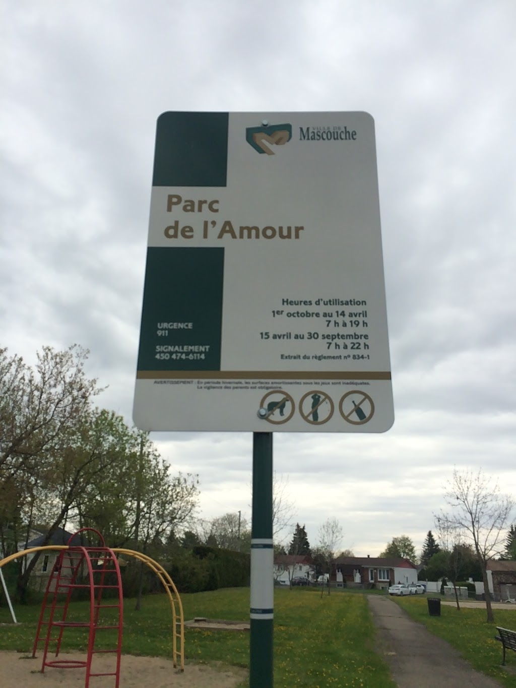 Parc Amour | 994 Rue Amour, Mascouche, QC J7K, Canada | Phone: (450) 474-4133