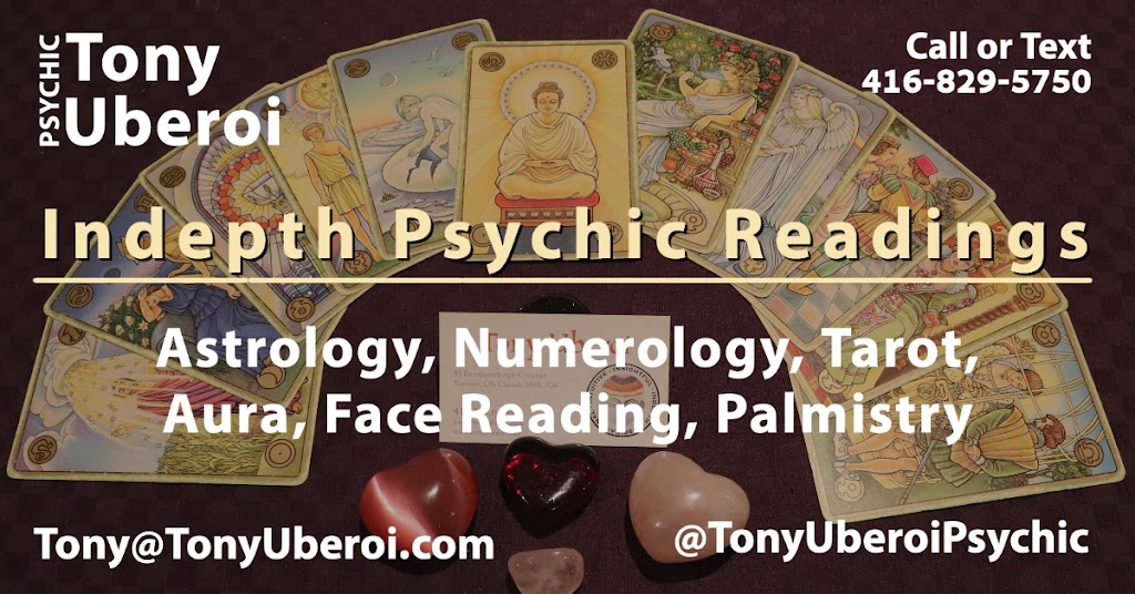 Tony Uberoi Psychic | 55 Burnhamthorpe Crescent, Etobicoke, ON M9A 1G6, Canada | Phone: (416) 829-5750