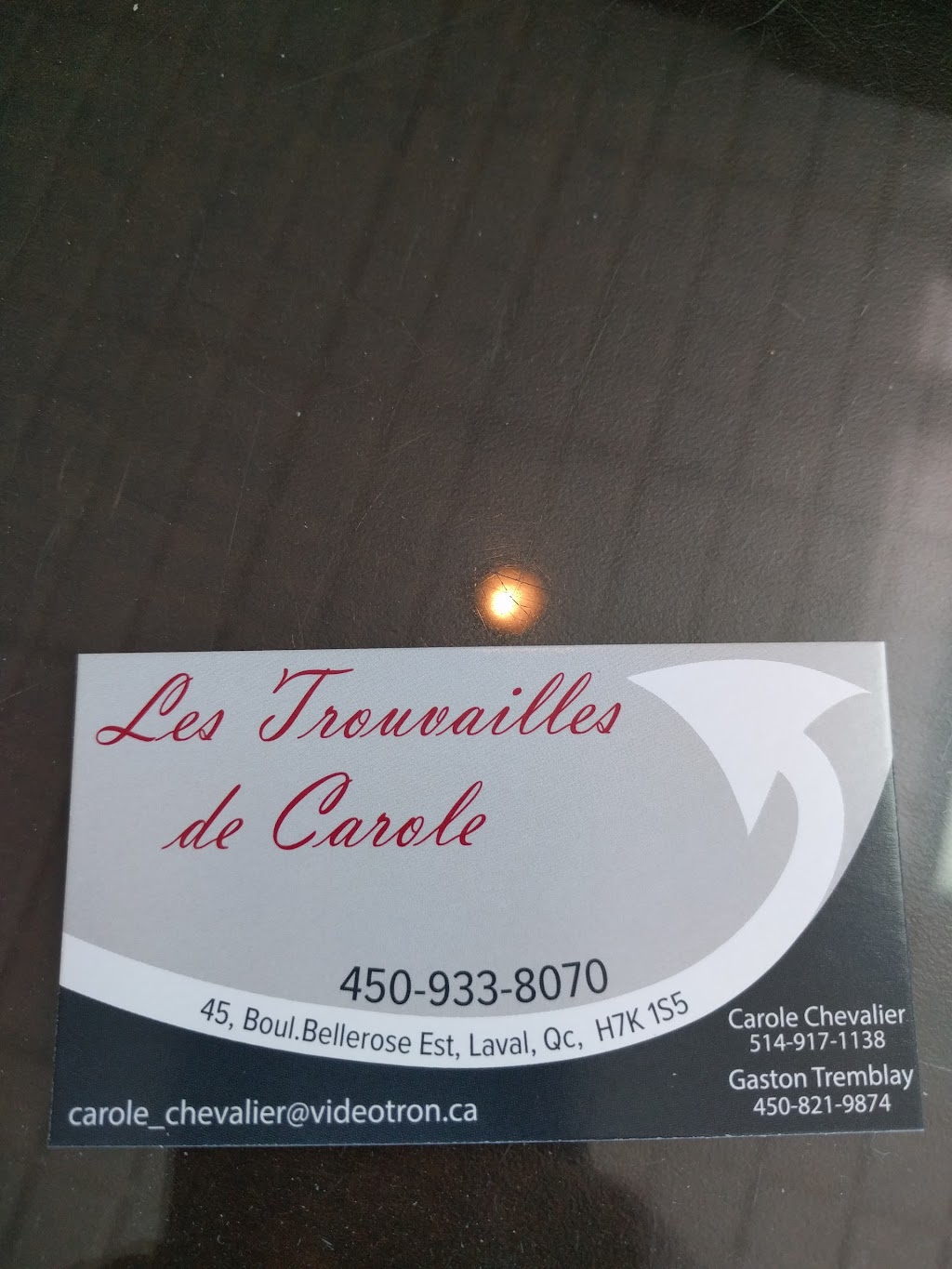 Les trouvailles de Carole | 45 Boulevard Bellerose E, Laval, QC H7K 1S5, Canada | Phone: (450) 933-8070