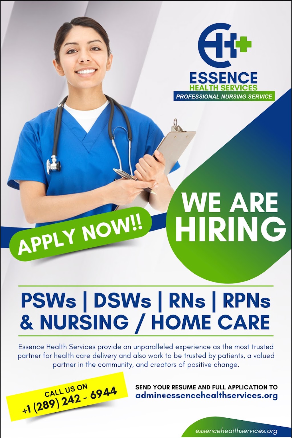 Essence Health Services Inc | 9 Hampton Brook Way, Hamilton, ON L0R 1W0, Canada | Phone: (289) 242-6944